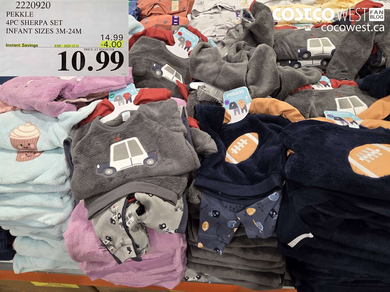 2220920 PEKKLE 4PC SHERPA SET INFANT SIZES 3M-24M ($4.00 INSTANT SAVINGS EXPIRES ON 2025-12-21) $10.99
