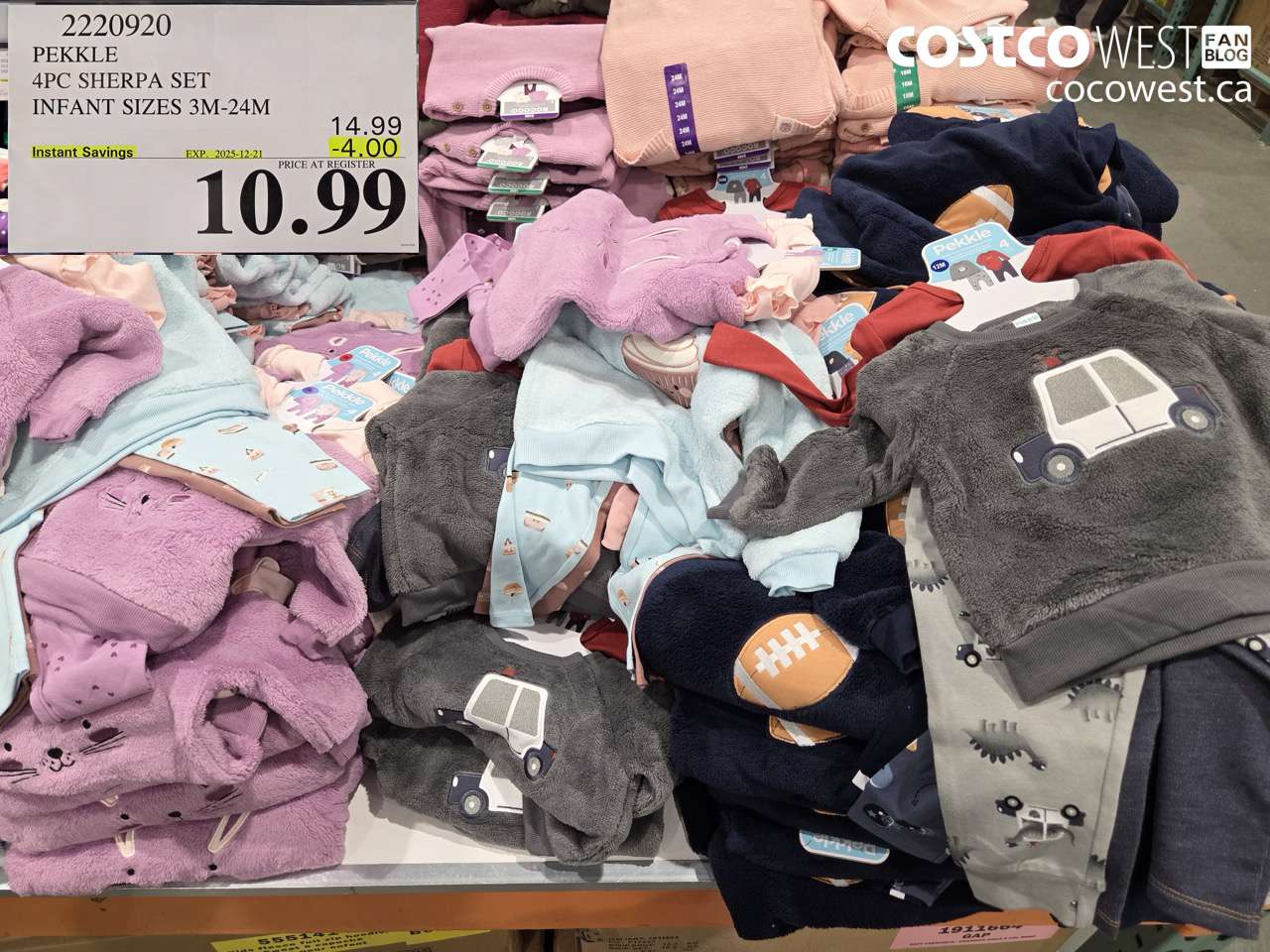 2220920 PEKKLE 4PC SHERPA SET INFANT SIZES 3M-24M ($4.00 INSTANT SAVINGS EXPIRES ON 2025-12-21) $10.99