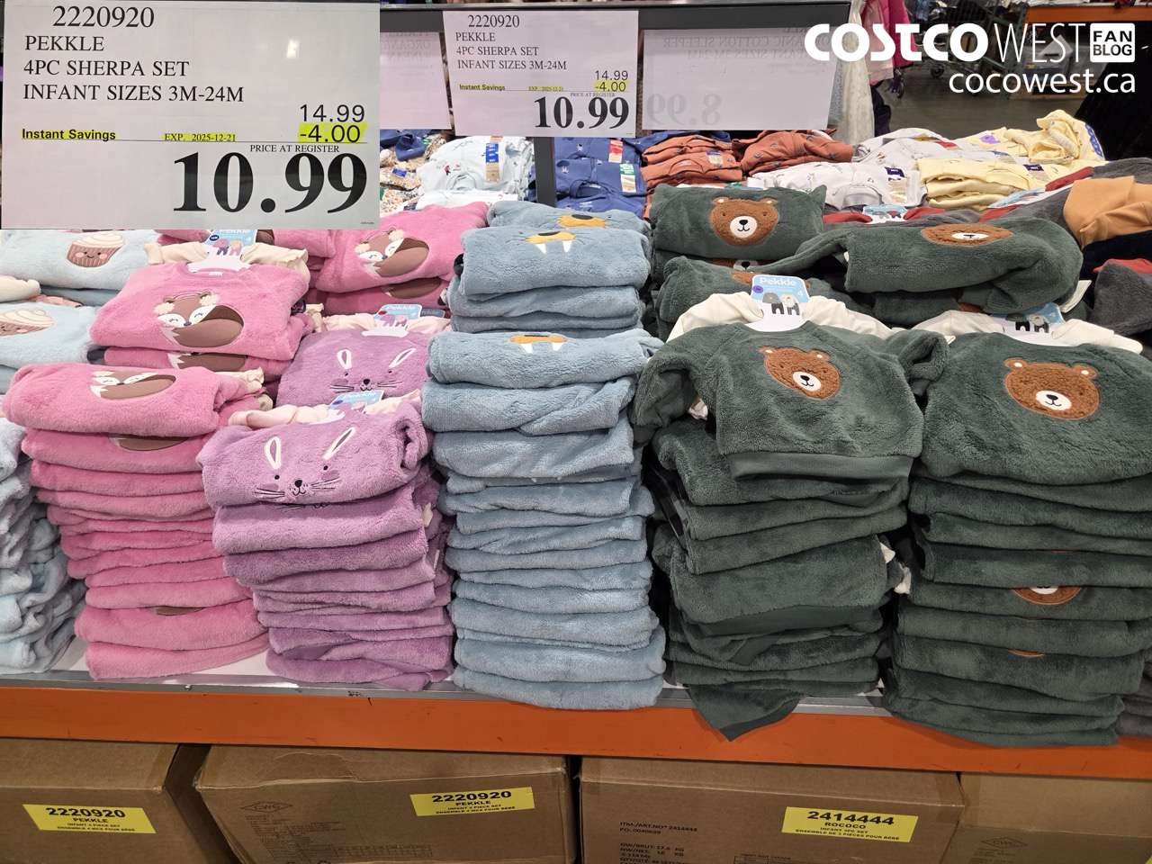 2220920 PEKKLE 4PC SHERPA SET INFANT SIZES 3M-24M ($4.00 INSTANT SAVINGS EXPIRES ON 2025-12-21) $10.99