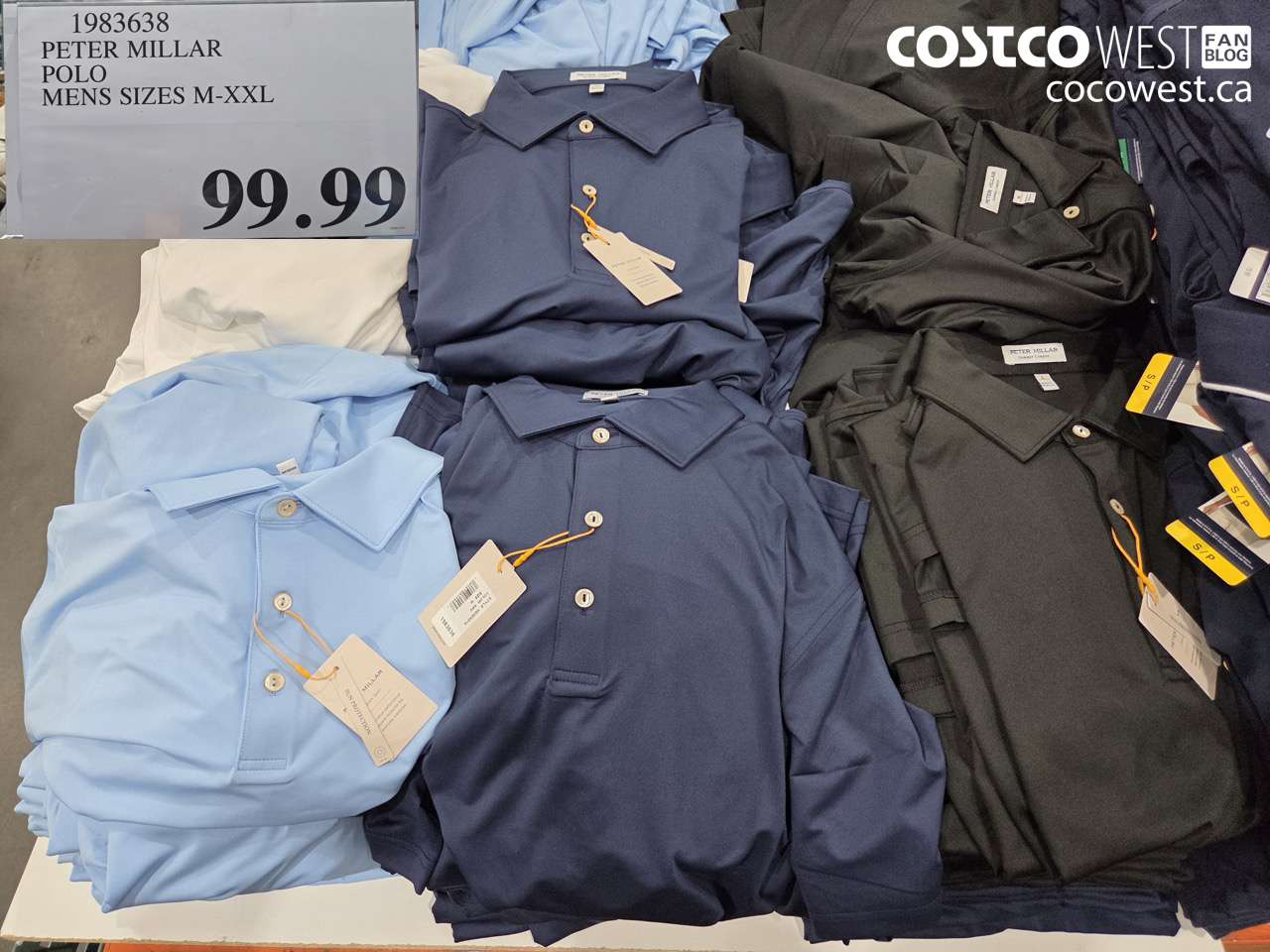 1983638 PETER MILLAR POLO MENS SIZES M-XXL $99.99