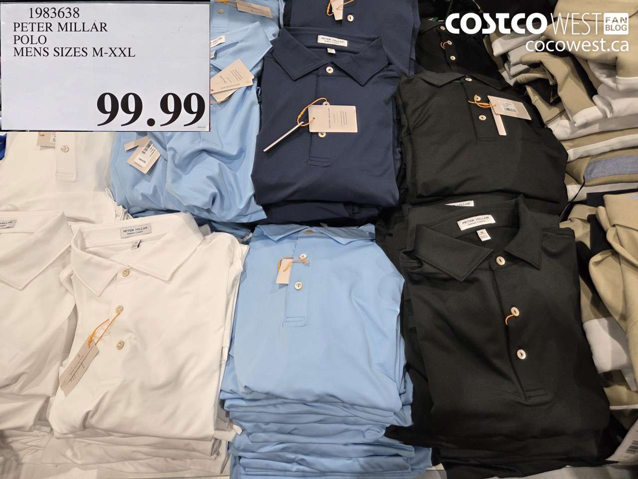 1983638 PETER MILLAR POLO MENS SIZES M-XXL $99.99