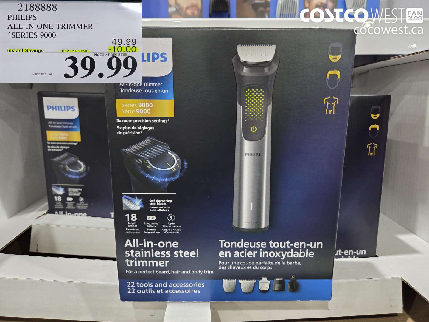 2188888 PHILIPS ALL-IN-ONE TRIMMER SERIES 9000 ($10.00 INSTANT SAVINGS EXPIRES ON 2025-12-07) $39.99