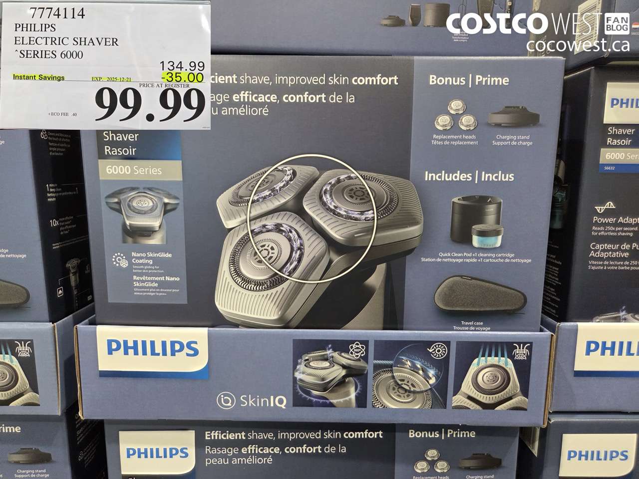 7774114 PHILIPS SHAVER SERIES 6000 ($35.00 INSTANT SAVINGS EXPIRES ON 2025-12-21) $99.99