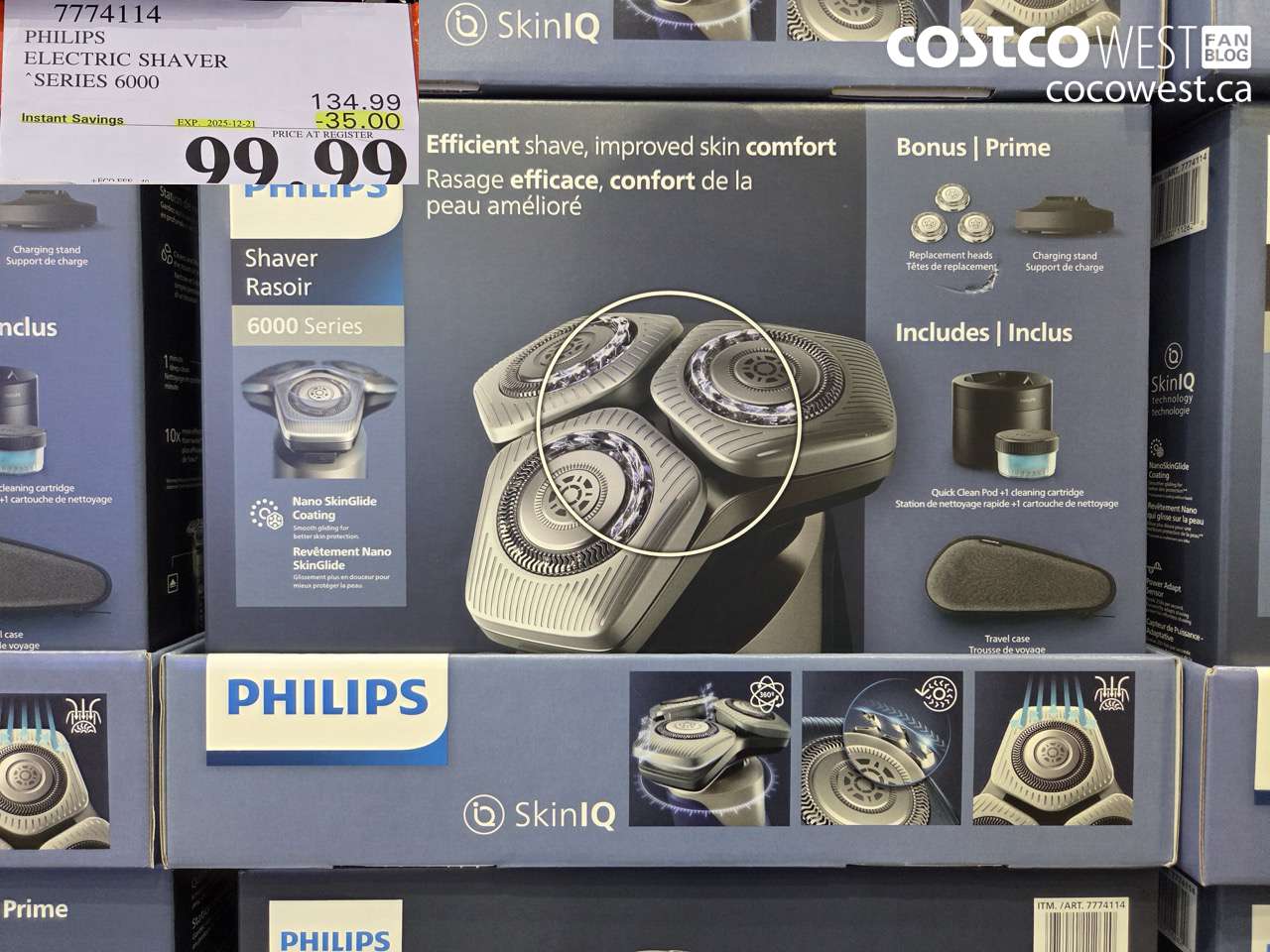 7774114 PHILIPS SHAVER SERIES 6000 ($35.00 INSTANT SAVINGS EXPIRES ON 2025-12-21) $99.99