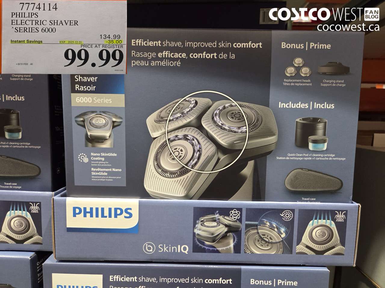 7774114 PHILIPS SHAVER SERIES 6000 ($35.00 INSTANT SAVINGS EXPIRES ON 2025-12-21) $99.99