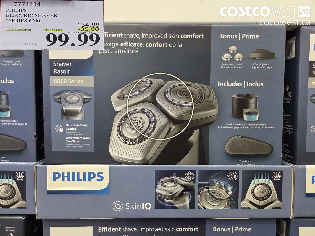 7774114 PHILIPS SHAVER SERIES 6000 ($35.00 INSTANT SAVINGS EXPIRES ON 2025-12-21) $99.99