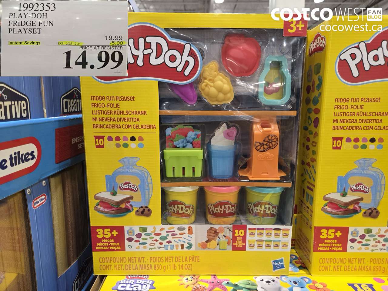 1992353 PLAY-DOH FRIDGE FUN PLAYSET ($5.00 INSTANT SAVINGS EXPIRES ON 2025-12-24) $14.99