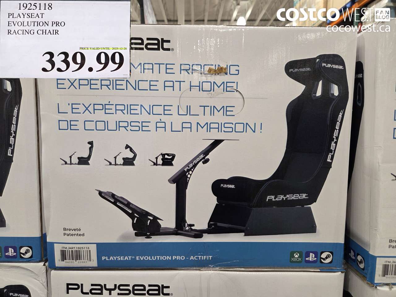 1925118 PLAYSEAT EVOLUTION PRO RACING CHAIR (EXPIRES ON 2025-12-28) $339.99