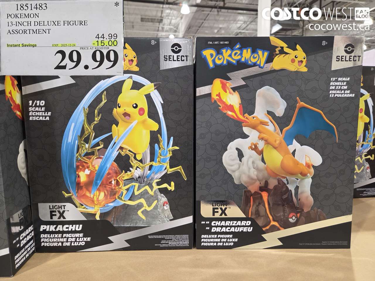 1851483 POKEMON 13-INCH DELUXE FIGURE ASSORTMENT ($15.00 INSTANT SAVINGS EXPIRES ON 2025-12-24) $29.99