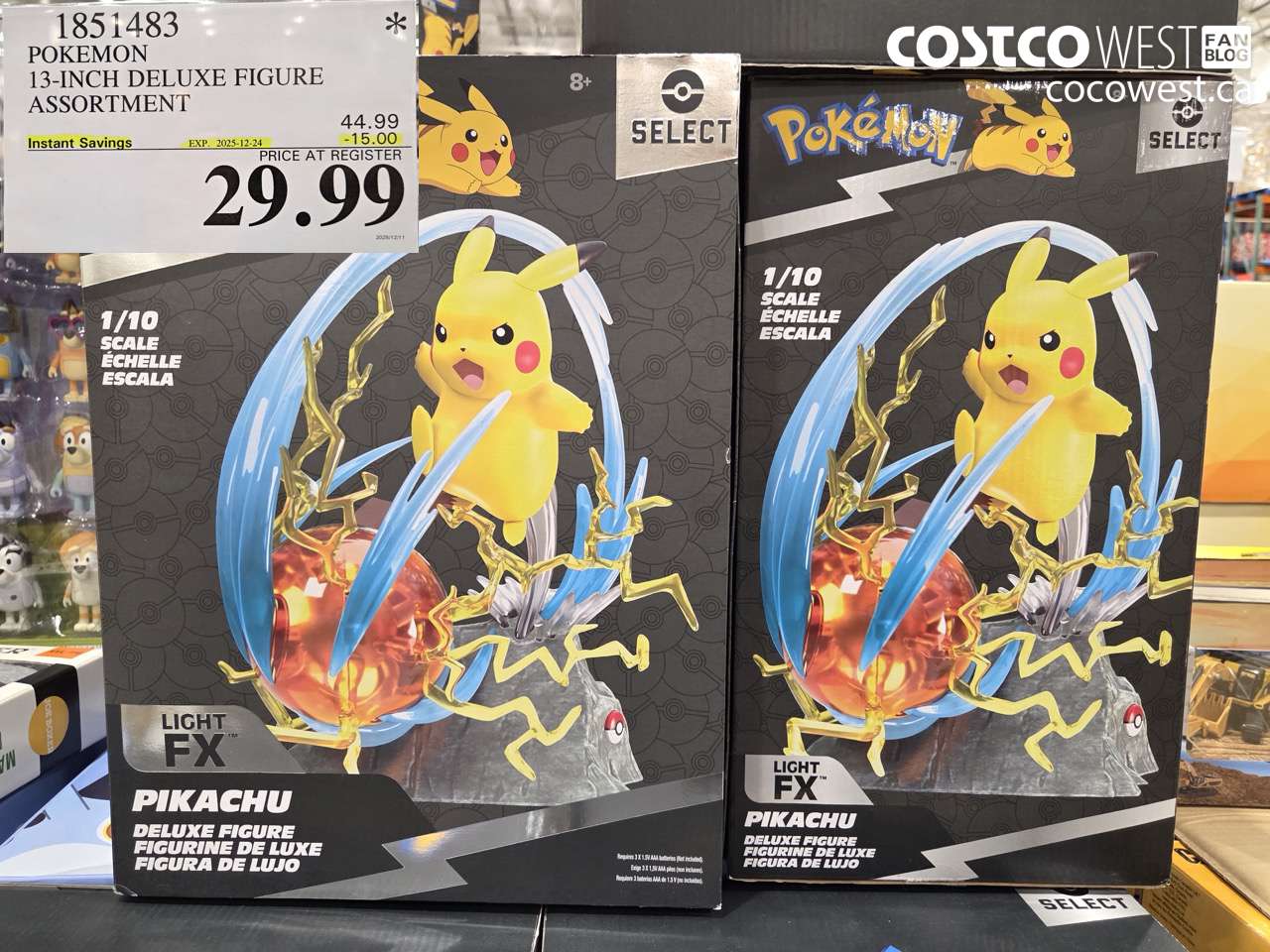 1851483 POKEMON 13-INCH DELUXE FIGURE ASSORTMENT ($15.00 INSTANT SAVINGS EXPIRES ON 2025-12-24) $29.99
