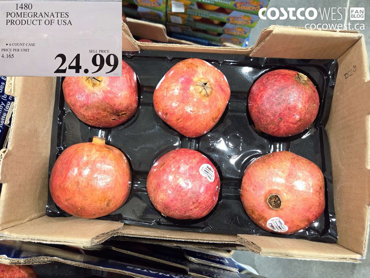 1480 POMEGRANATES PRODUCT OF USA $24.99
