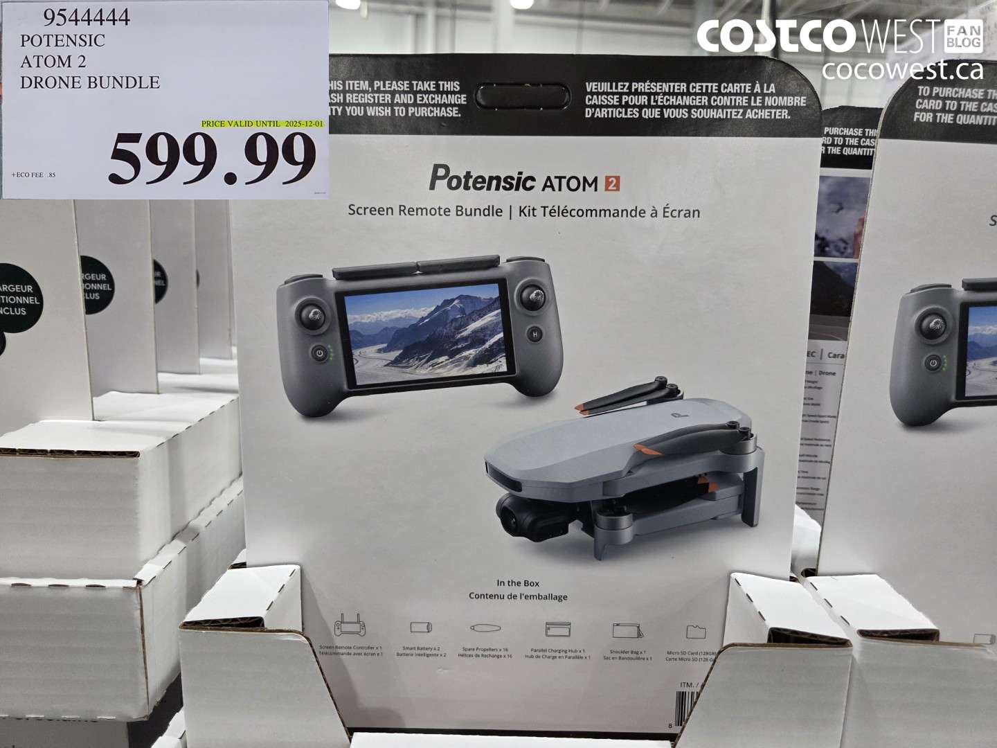 9544444 POTENSIC ATOM 2 DRONE BUNDLE (EXPIRES ON 2025-12-01) $599.99