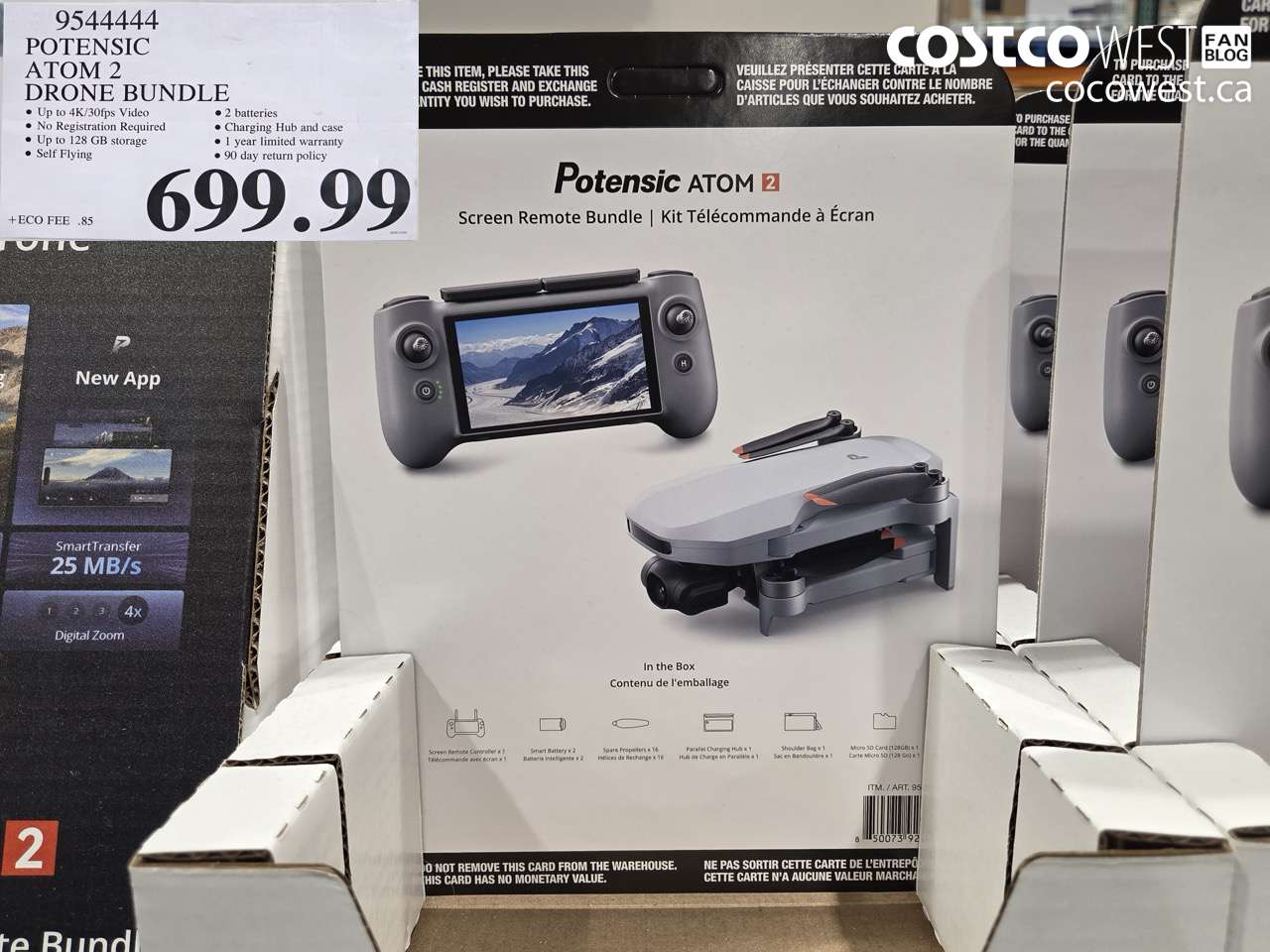 9544444 POTENSIC ATOM 2 DRONE BUNDLE $699.99