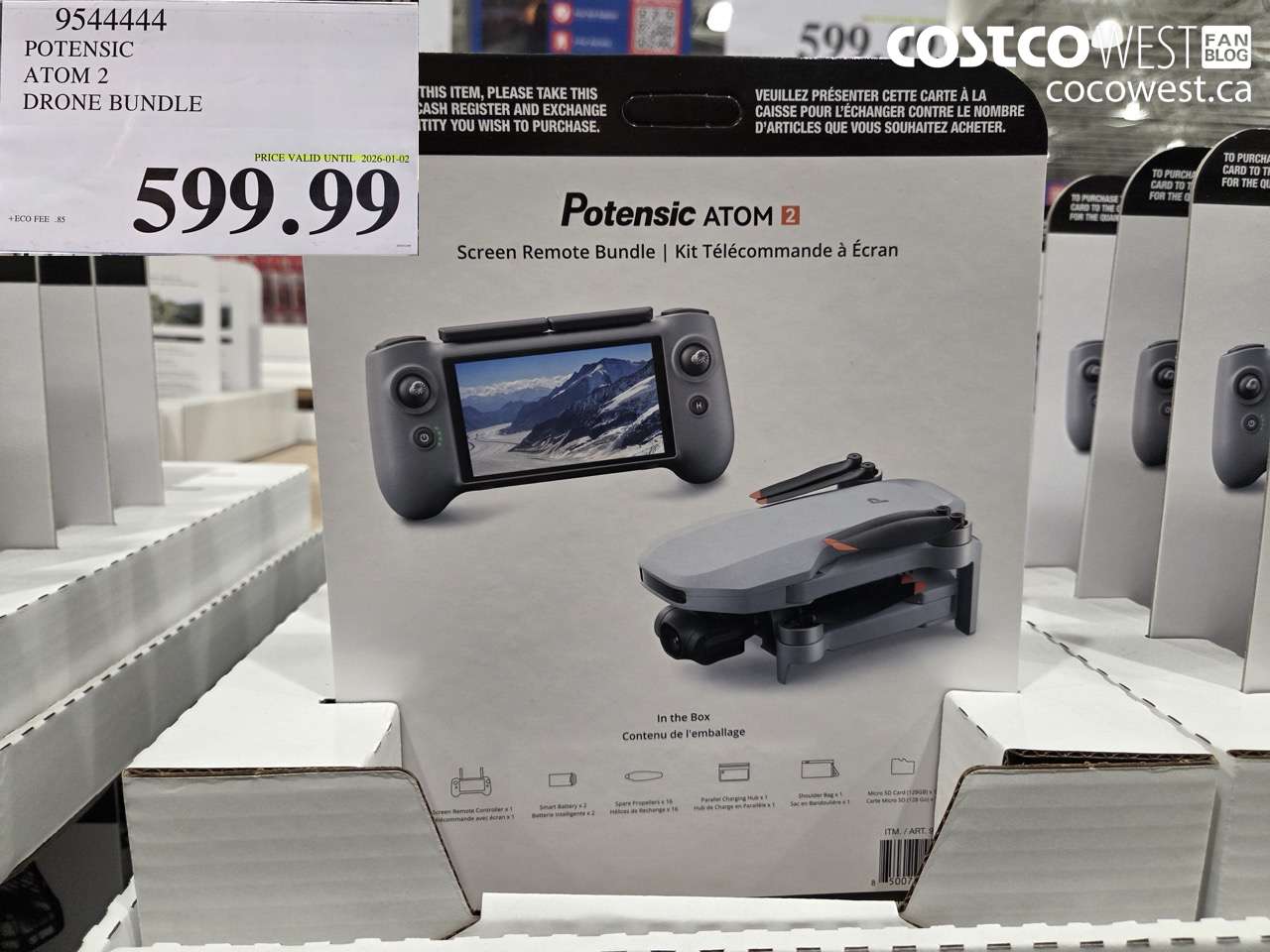 9544444 POTENSIC ATOM 2 DRONE BUNDLE (EXPIRES ON 2026-01-02) $599.99