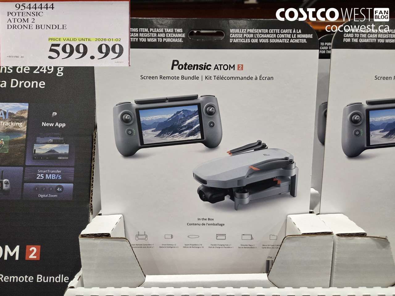 9544444 POTENSIC ATOM 2 DRONE BUNDLE (EXPIRES ON 2026-01-02) $599.99