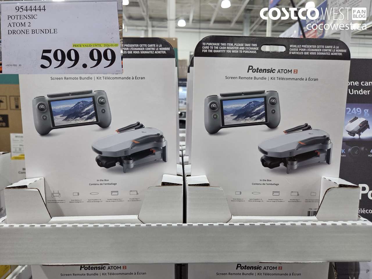 9544444 POTENSIC ATOM 2 DRONE BUNDLE (EXPIRES ON 2026-01-02) $599.99