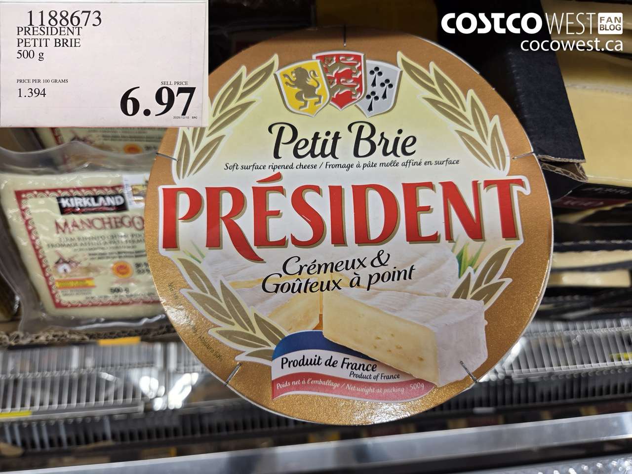 1188673 PRESIDENT PETIT BRIE 500 g $6.97