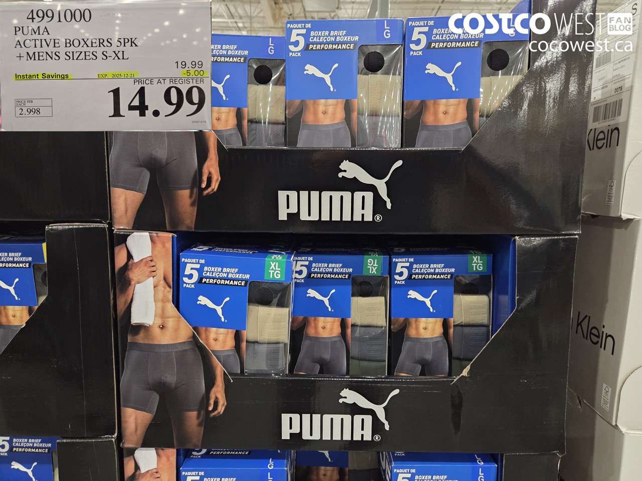 4991000 PUMA ACTIVE BOXERS 5PK MENS SIZES S-XL ($5.00 INSTANT SAVINGS EXPIRES ON 2025-12-21) $14.99