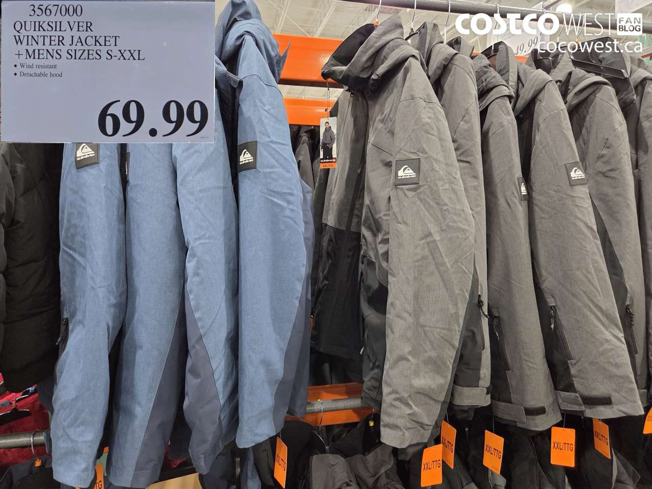 3567000 QUIKSILVER WINTER JACKET MENS SIZES S-XXL $69.99