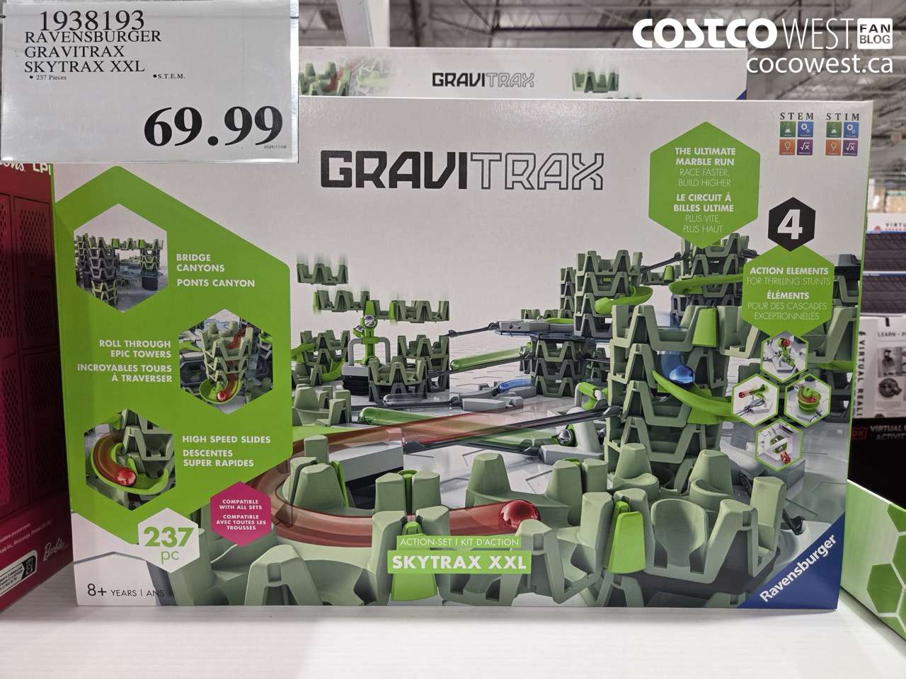 1938193 RAVENSBURGER GRAVITRAX SKYTRAX XXL $69.99