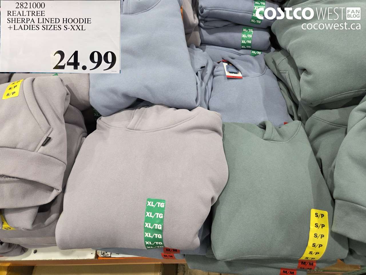 2821000 REALTREE SHERPA LINED HOODIE LADIES SIZES S-XXL $24.99