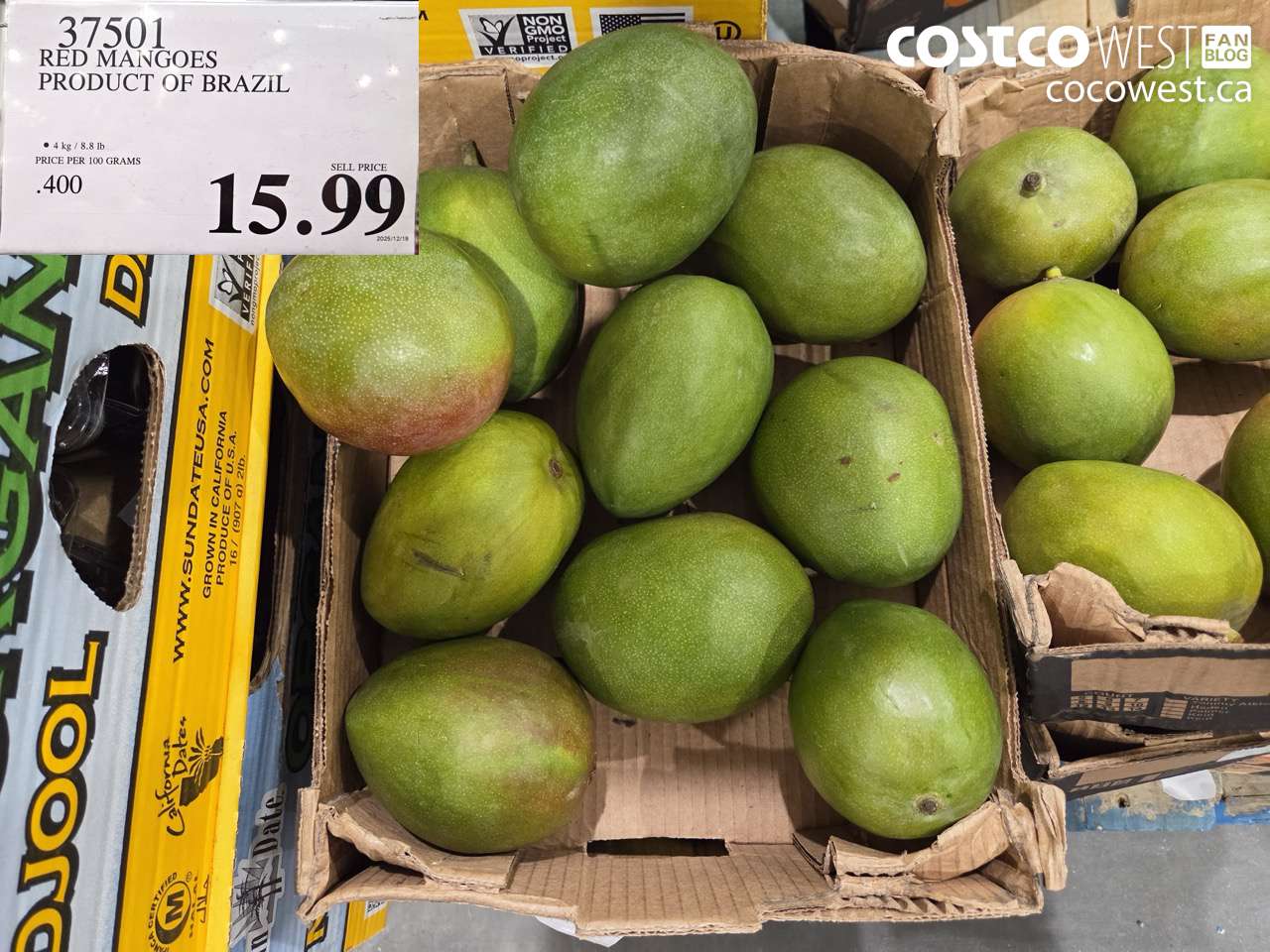 37501 RED MANGOES PRODUCT OF BRAZIL $15.99