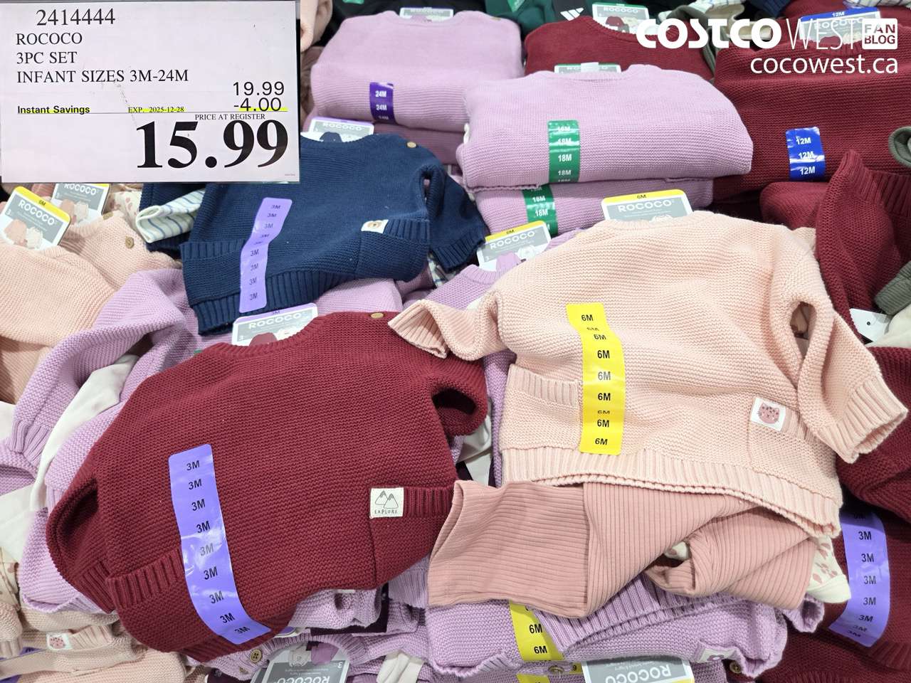 2414444 ROCOCO 3PC SET INFANT SIZES 3M-24M ($4.00 INSTANT SAVINGS EXPIRES ON 2025-12-28) $15.99