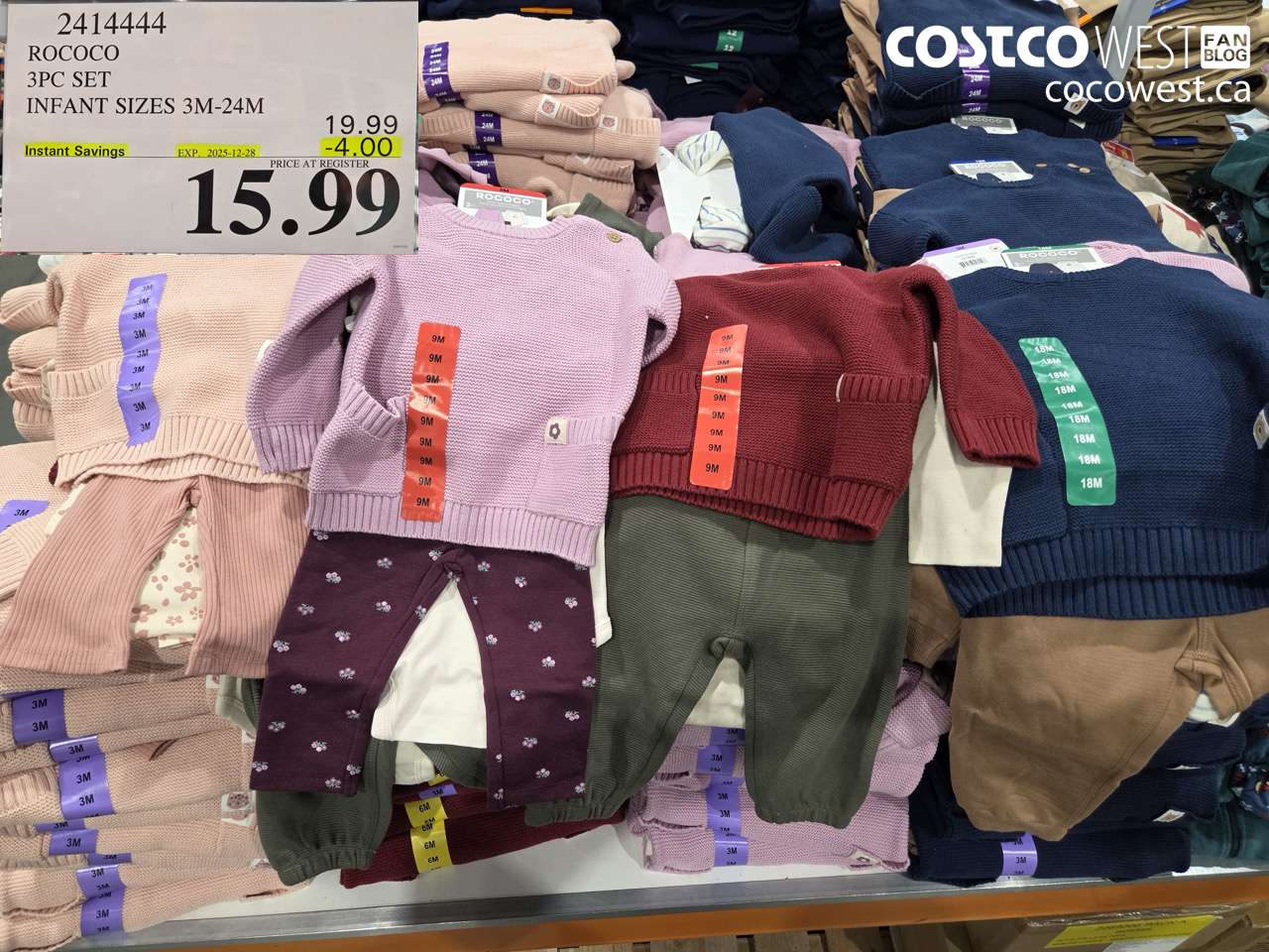 2414444 ROCOCO 3PC SET INFANT SIZES 3M-24M ($4.00 INSTANT SAVINGS EXPIRES ON 2025-12-28) $15.99