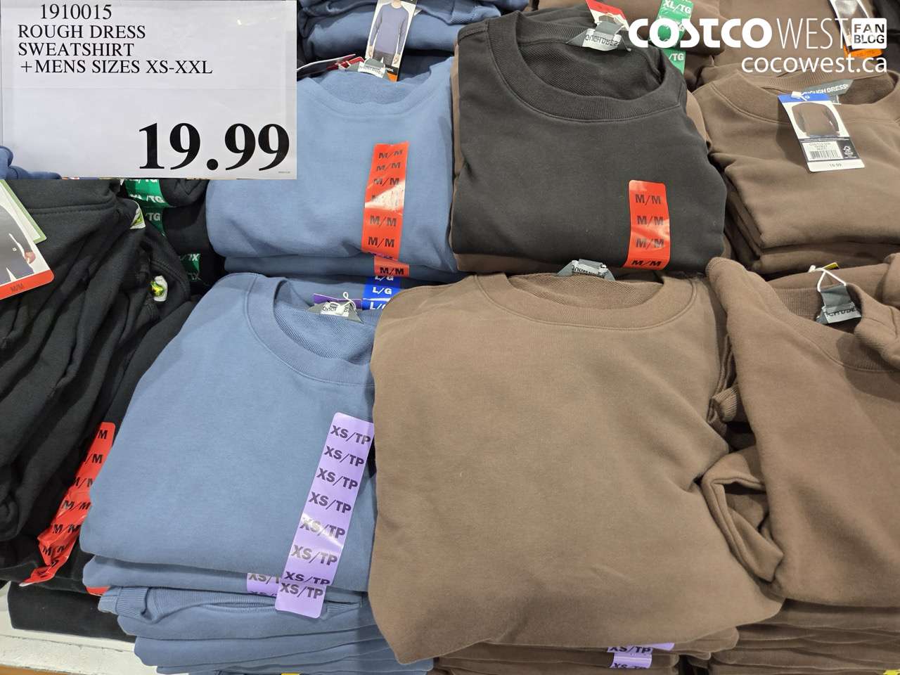 1910015 ROUGH DRESS SWEATSHIRT MENS SIZES XS-XXL $19.99