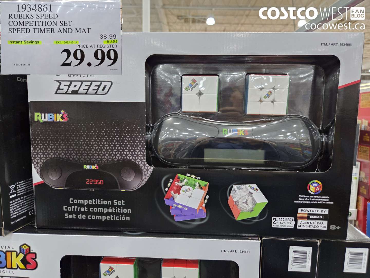 1934861 RUBIKS SPEED COMPETITION SET SPEED TIMER AND MAT ($9.00 INSTANT SAVINGS EXPIRES ON 2025-12-14) $29.99