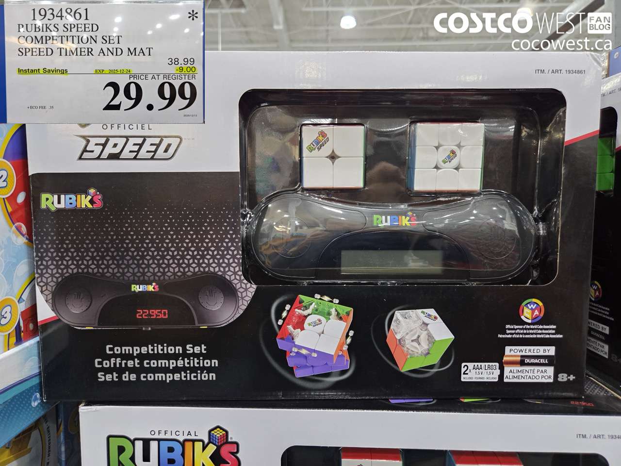 1934861 RUBIKS SPEED COMPETITION SET SPEED TIMER AND MAT ($9.00 INSTANT SAVINGS EXPIRES ON 2025-12-24) $29.99
