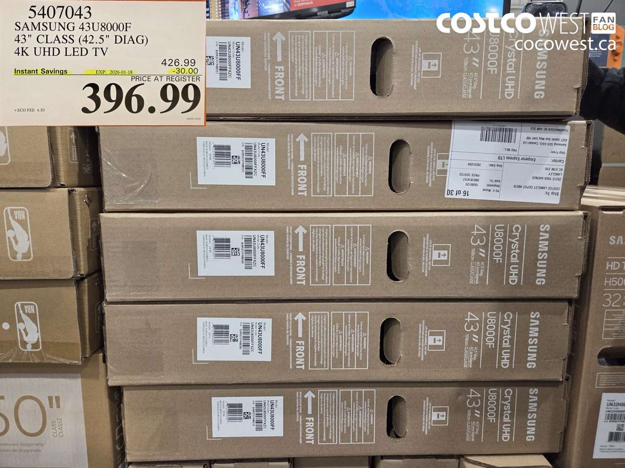 5407043 SAMSUNG 43U8000F 43