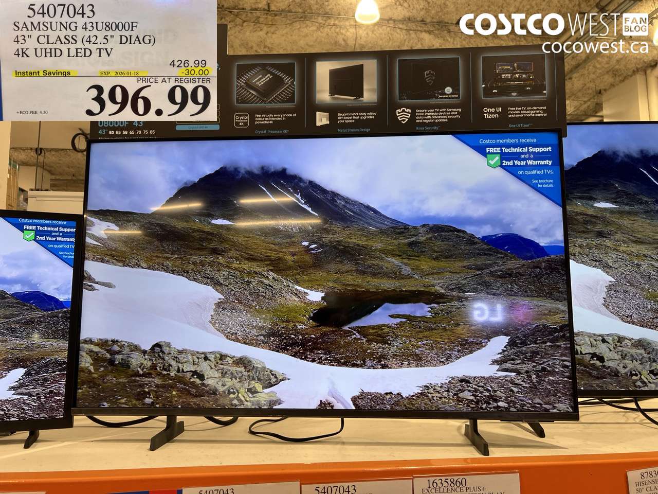 5407043 SAMSUNG 43U8000F 43