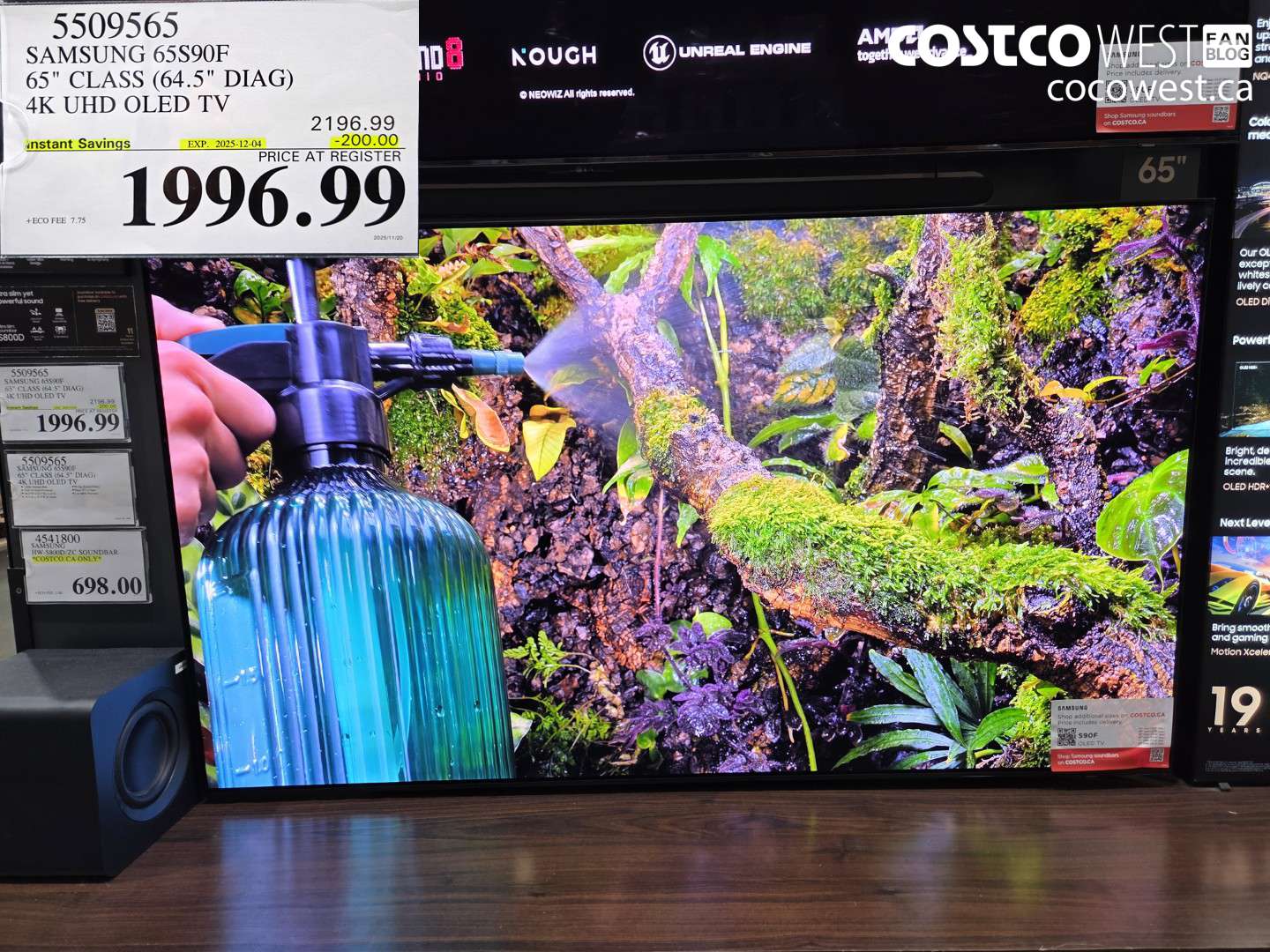 5509565 SAMSUNG 65S90F 65