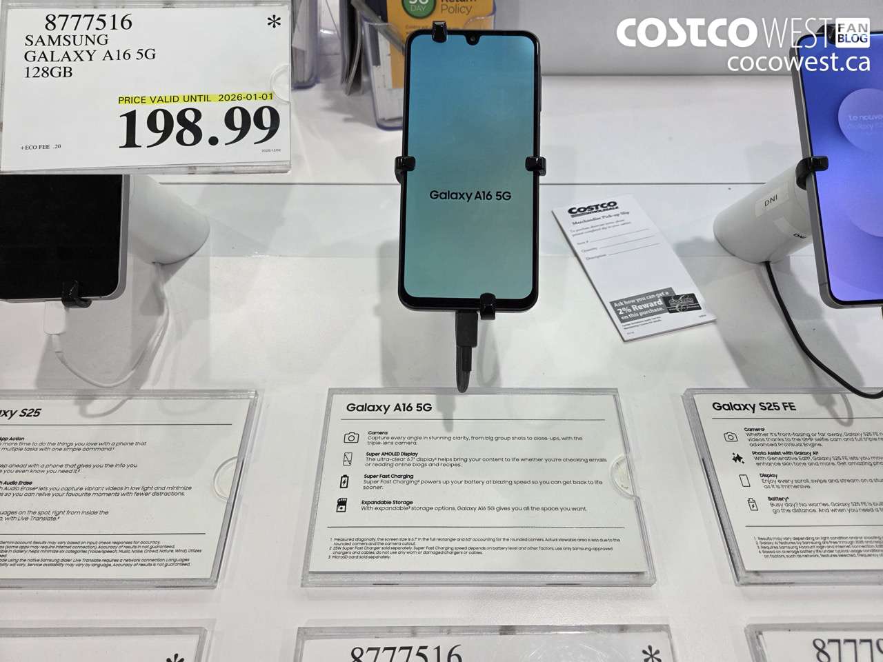 8777516 SAMSUNG GALAXY A16 5G 128GB (EXPIRES ON 2026-01-01) $198.99