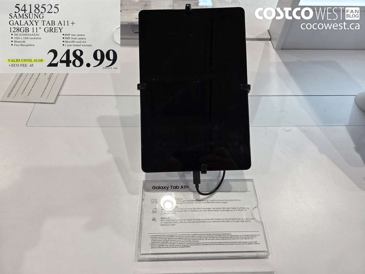 5418525 SAMSUNG GALAXY TAB A11 + 128GB 11