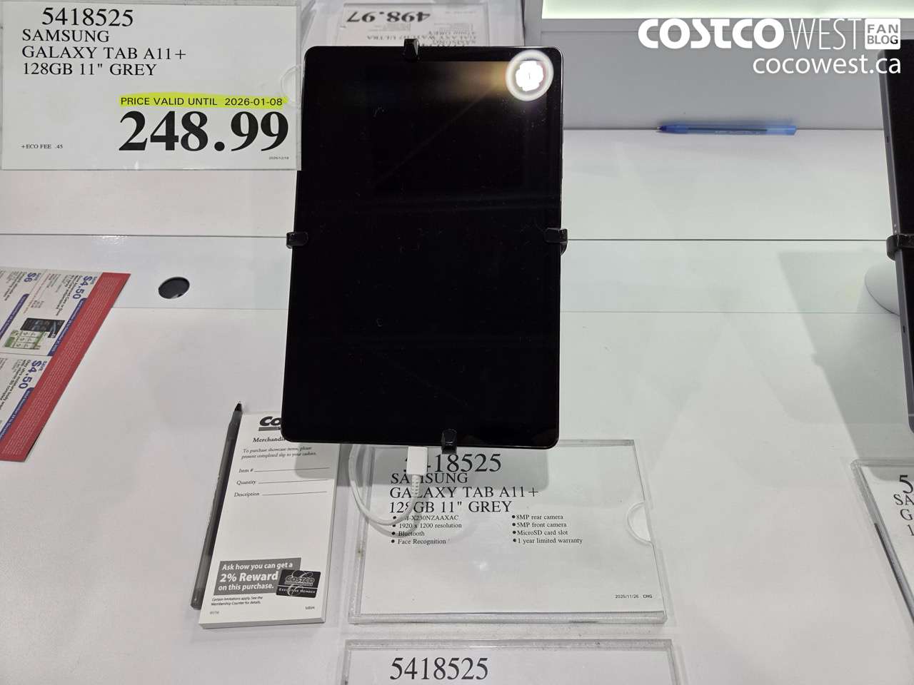 5418525 SAMSUNG GALAXY TAB A11 + 128GB 11