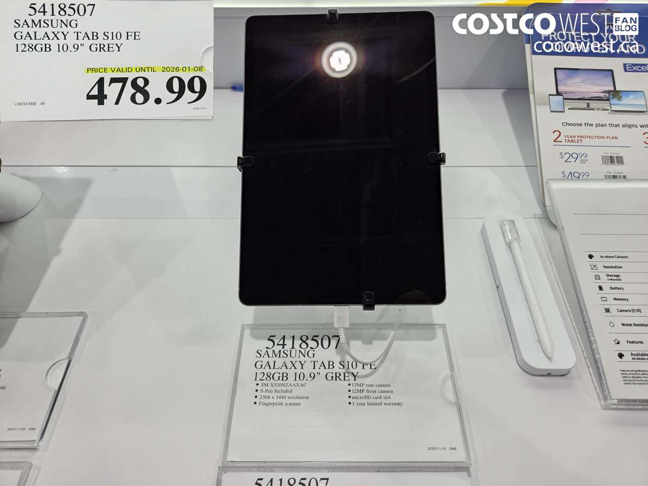 5418507 SAMSUNG GALAXY TAB S10 FE 128GB 10.9