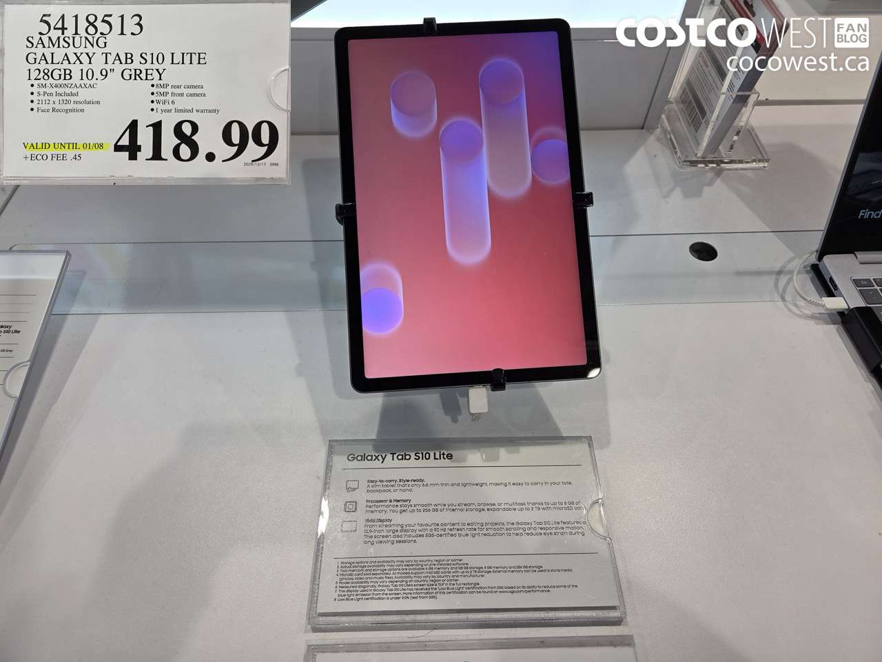 5418513 SAMSUNG GALAXY TAB S10 LITE 128GB 10.9