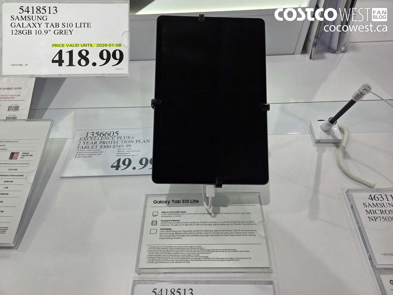 5418513 SAMSUNG GALAXY TAB S10 LITE 128GB 10.9