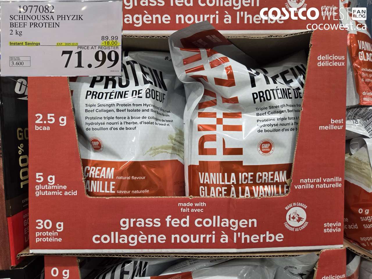 1977082 SCHINOUSSA PHYZIK BEEF PROTEIN 2KG ($18.00 INSTANT SAVINGS EXPIRES ON 2025-12-21) $71.99