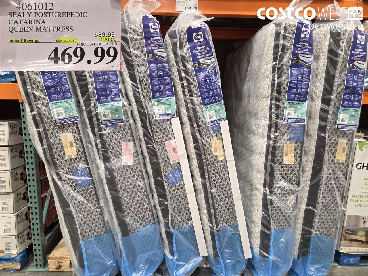 4061012 SEALY POSTUREPEDIC CATARINA QUEEN MATTRESS ($120.00 INSTANT SAVINGS EXPIRES ON 2025-12-21) $469.99