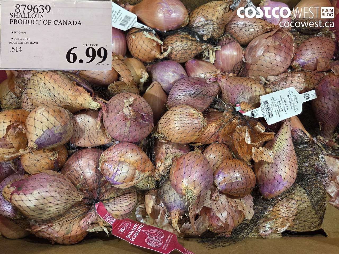 879639 SHALLOTS PRODUCT OF CANADA $6.99