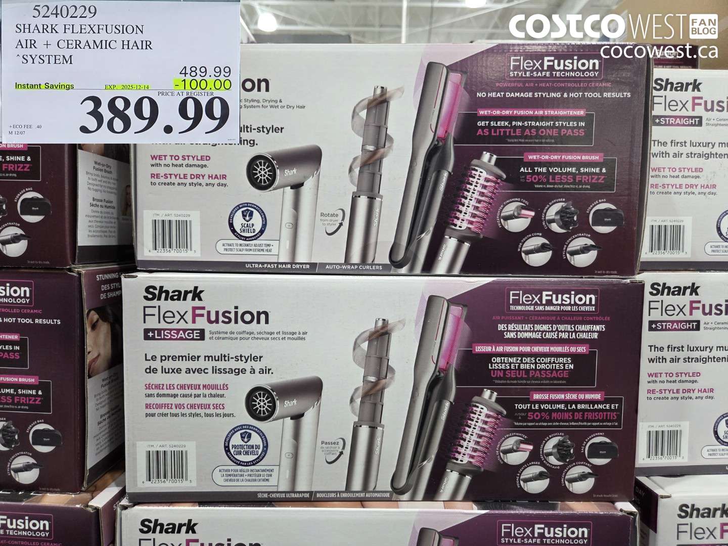 5240229 SHARK FLEXFUSION AIR + CERAMIC HAIR SYSTEM ($100.00 INSTANT SAVINGS EXPIRES ON 2025-12-14) $389.99