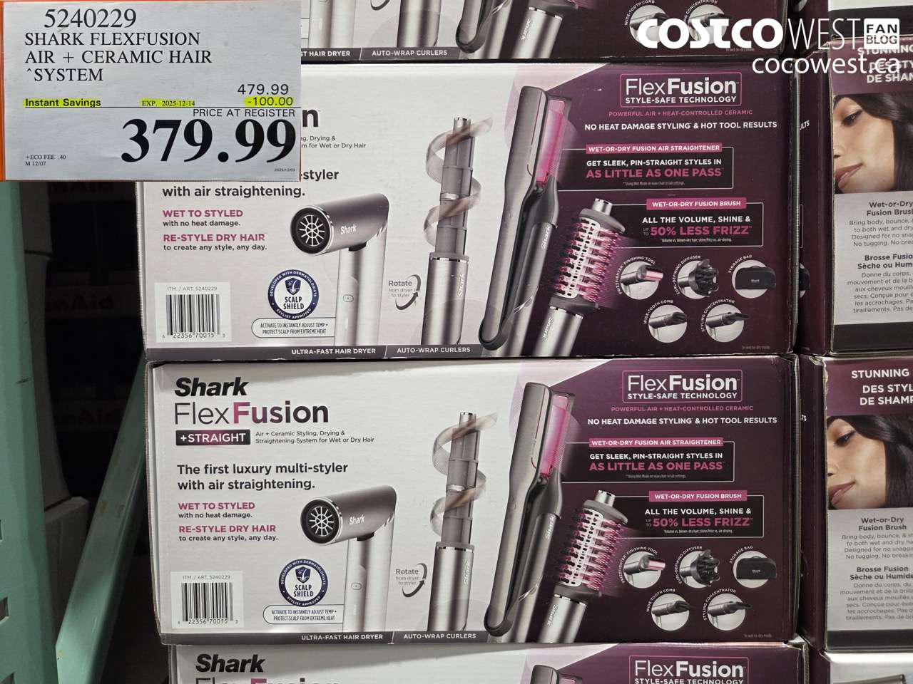5240229 SHARK FLEXFUSION AIR + CERAMIC HAIR SYSTEM ($100.00 INSTANT SAVINGS EXPIRES ON 2025-12-14) $379.99