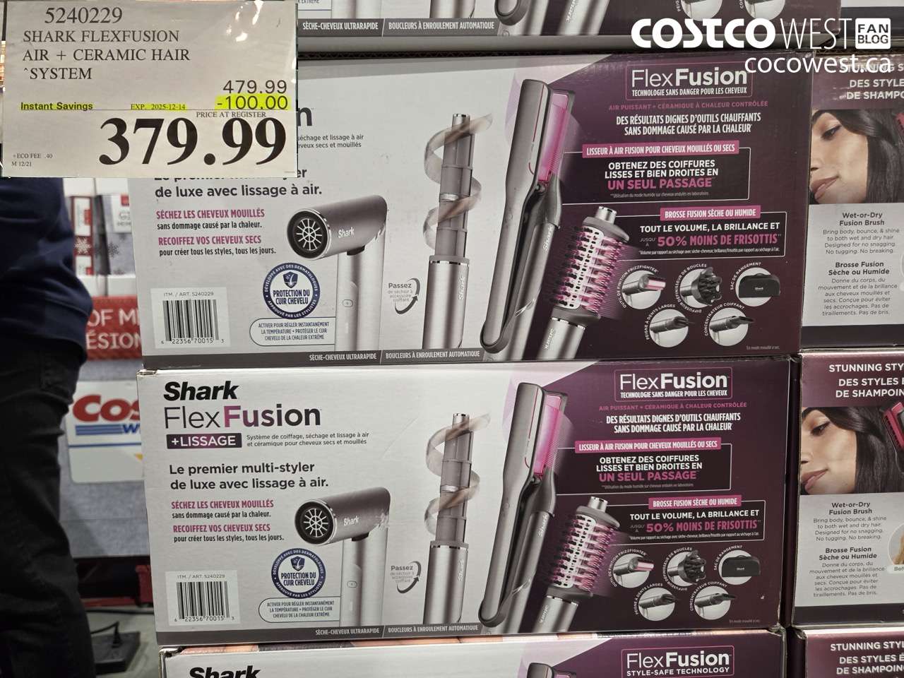 5240229 SHARK FLEXFUSION AIR + CERAMIC HAIR SYSTEM ($100.00 INSTANT SAVINGS EXPIRES ON 2025-12-14) $379.99