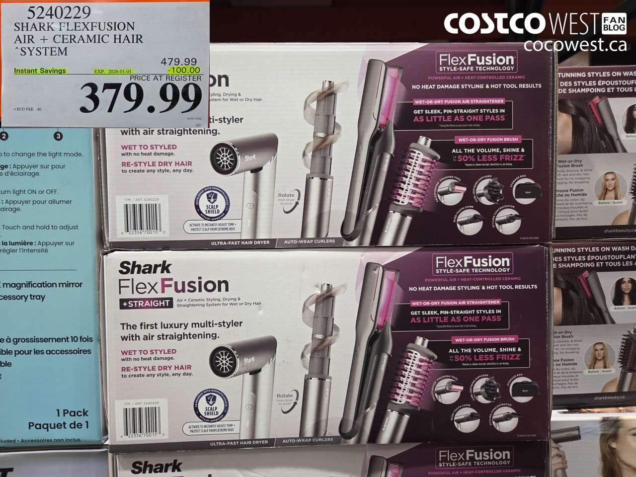 5240229 SHARK FLEXFUSION AIR + CERAMIC HAIR SYSTEM ($100.00 INSTANT SAVINGS EXPIRES ON 2026-01-01) $379.99