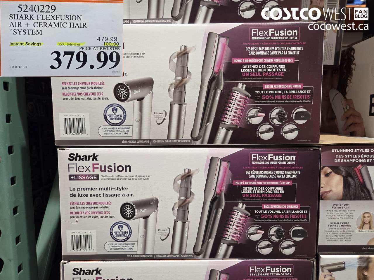 5240229 SHARK FLEXFUSION AIR + CERAMIC HAIR SYSTEM ($100.00 INSTANT SAVINGS EXPIRES ON 2026-01-01) $379.99