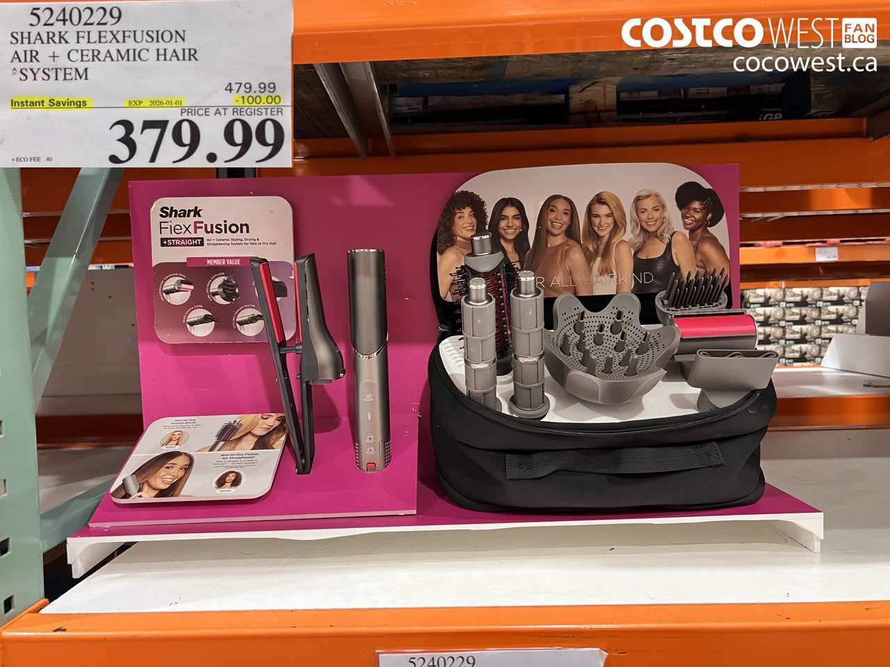 5240229 SHARK FLEXFUSION AIR + CERAMIC HAIR SYSTEM ($100.00 INSTANT SAVINGS EXPIRES ON 2026-01-01) $379.99