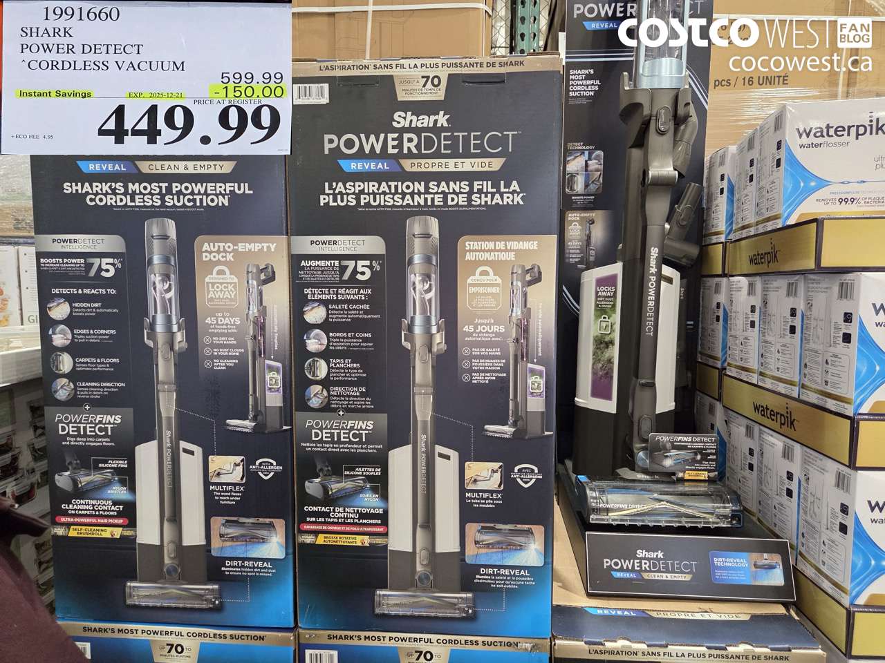 1991660 SHARK POWER DETECT CORDLESS VACUUM ($150.00 INSTANT SAVINGS EXPIRES ON 2025-12-21) $449.99